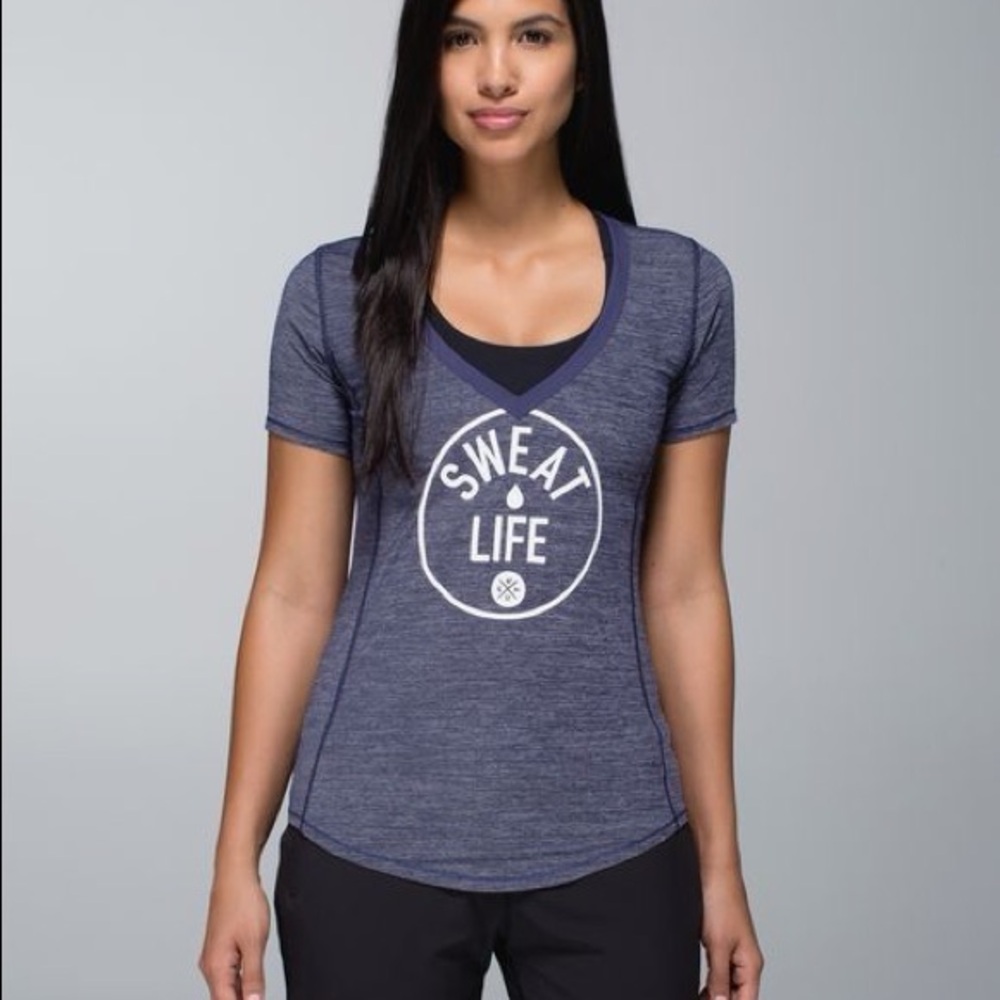 Lululemon Runner Up short sleeve tee sz 8